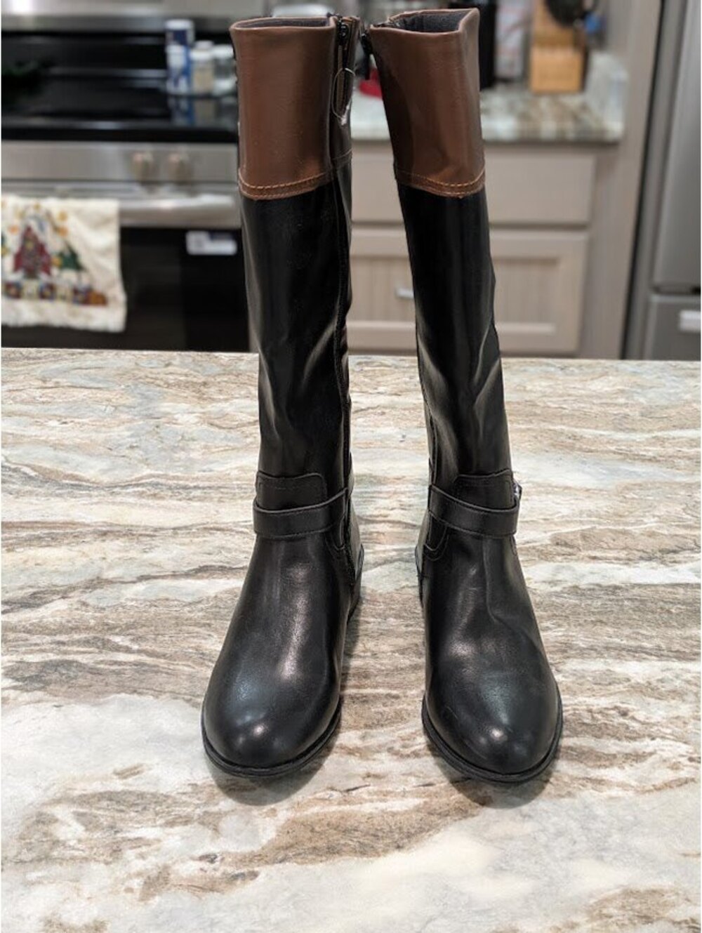 ✨ St. John’s Bay Brown Riding Boots Size 9M | Full Side Zip | NWOT